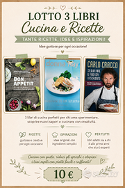 Lotto 3 libri di cucina – Donna Hay, Cracco, Bon A