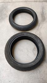 Gomme moto ant 120/70 + post 190/55 Dunlop Mitas