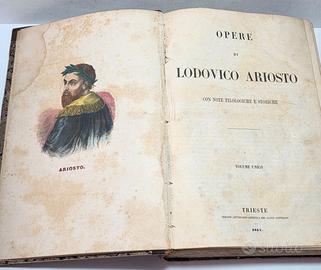 Libro Antico 1857 - Opere di Ludovico Ariosto