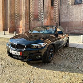 BMW 218i cabrio Msport 136 cv nera neopatendati