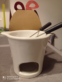 Set fonduta cioccolata in porcellana