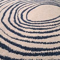 Tappeto ikea eivor cirkle blu/bianco