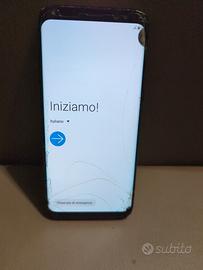 Samsung galaxy s8 con vetro rotto 