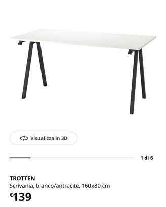 Scrivania trotten ikea 160x80