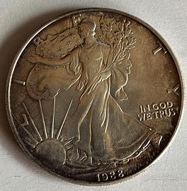 USA 1 One Dollar Liberty Oncia 1988 - Argento Silv