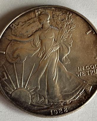 USA 1 One Dollar Liberty Oncia 1988 - Argento Silv