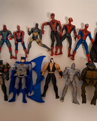Lotto Action Figures Supereroi Marvel, DC e Mix