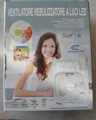 ventilatore nebulizzatore a luci led