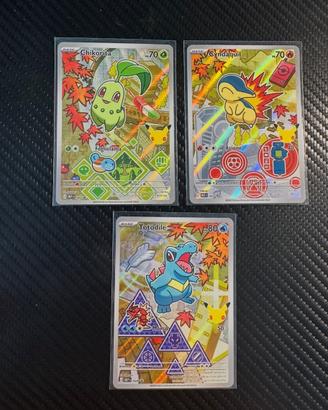 Pokemon Totodile Cyndaquil Chikorita
