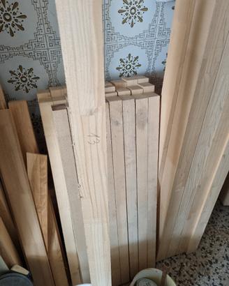 27 Listelli legno lamellare   90cm x 6cm x 4,5 cm 