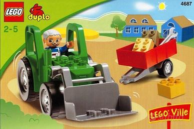 DUPLO Trattore con rimorchio - DUPLO 4687