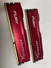 Ram  fury hyper x 4+4 gb