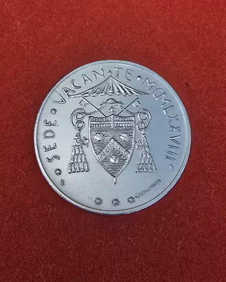 500 Lire Argento Vaticano Sede Vacante 1978