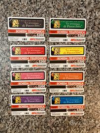 Schede telefoniche serie Pinocchio nuove