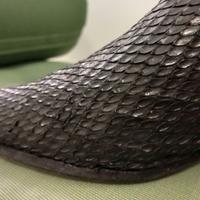 Stivaletti  uomo n. 42 in pitone. Vintage anni 80