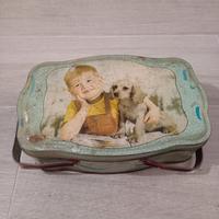 Scatola biscotti Doria vintage in metallo