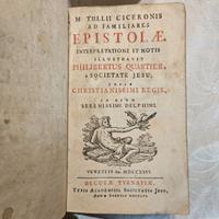 Edizione Antica 1756 - EPISTOLAE di Cicerone