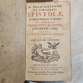 Edizione Antica 1756 - EPISTOLAE di Cicerone