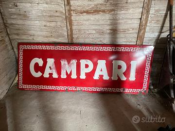 Insegna Campari anni  50 conservata 197x72