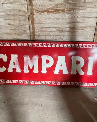Insegna Campari anni  50 conservata 197x72