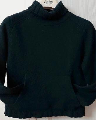Maglione corto blu donna taglia 42