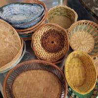 cestini in paglia vimini 