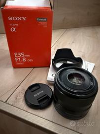 Obiettivo sony 35f18 emount