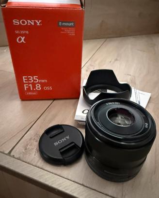 Obiettivo sony 35f18 emount