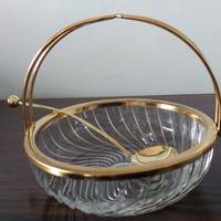 Ciotola in vetro porta confetti/formaggiera/zucch