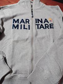 Felpa con zip Marina Militare 