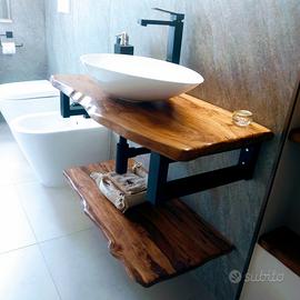 MENSOLE LAVABO IN ULIVO 