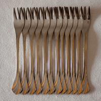 Servizio Posate e Piatto in ORO Zecchino e Acciaio