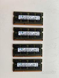 4x RAM Samsung 2GB DDR3