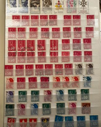 Stock Francobolli Francia anni vari