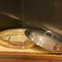 Pirofila da forno Pyrex con base+coperchio silver