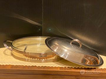 Pirofila da forno Pyrex con base+coperchio silver