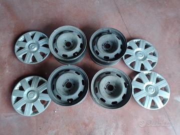 Cerchi in ferro + copricerchi Citroen 