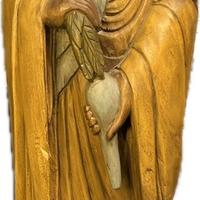 Statua Guanyin in legno intagliato