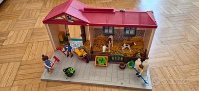 PLAYMOBIL Fattoria portatile (4897) + kit cavallo