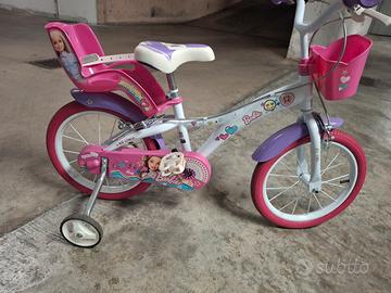 Bicicletta barbie  bambina 16 pollici 3-7 anni