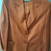 Giacca e pantalone Cannella in lino