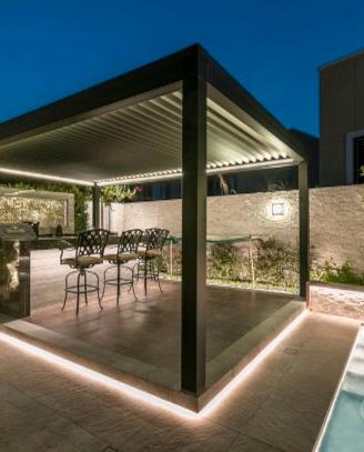 Pergola bioclimatica professionale alluminio 4x4 