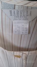 camicia tg m pura seta marella