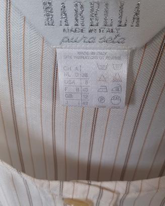 camicia tg m pura seta marella