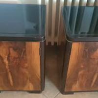 coppia comodini vintage in legno