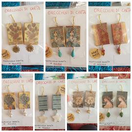 orecchini di carta 