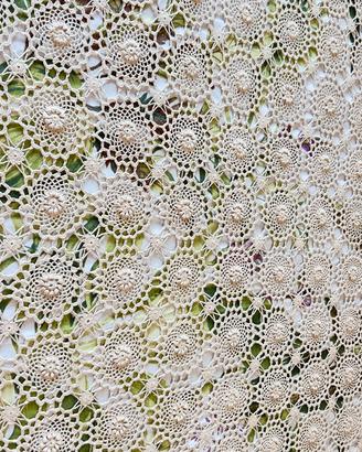 Copriletto Matrimoniale Puro Cotone a crochet