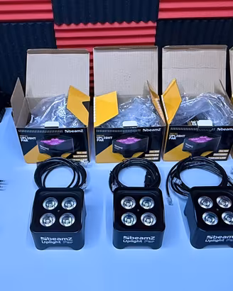 FARI LED A BATTERIE BEAMZ BBP90 RGB-UV