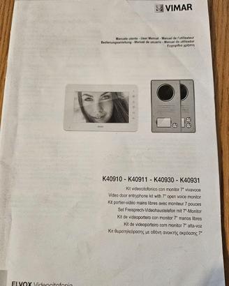 Vimar Kit Videocitofonico Da Parete