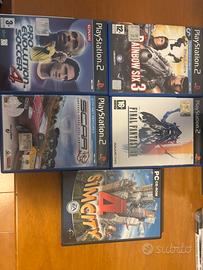 4 giochi per ps2, e sim city per pc